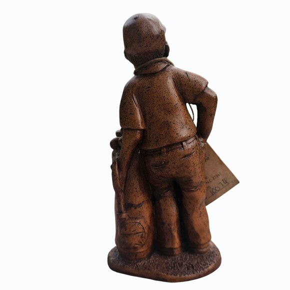 Phase IV Concept Wood Golfer Figurine w Tag 6 3/4" #10074 Rare Vintage - Picture 5 of 12